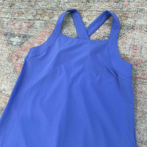 Athleta Arrival Maxi Cross Back Dress Size XS Lilac Purple Blue - Picture 9 of 11